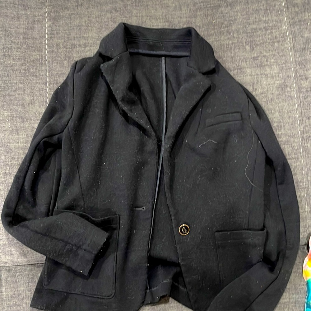 Banana Republic black 100% wool blazer